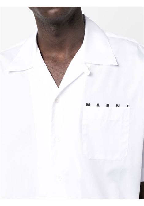 camicia bowling uomo bianca MARNI | CUMU0213P8 USCT88LOW01